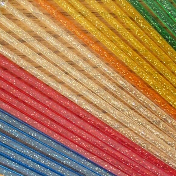 *4/$10* Vintage 1960s Glitter Plastic Stir Sticks - Picture 2 of 5